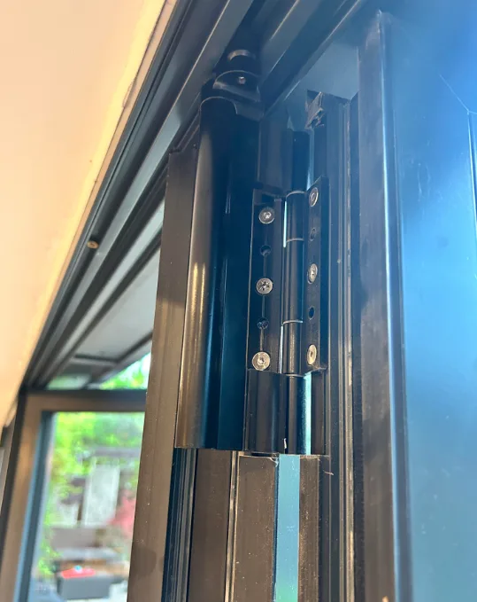 Commercial door hinge replacement for heavy-use entries